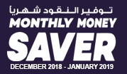 Monthly Money Saver December 2018 - January 2019